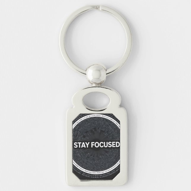 Llavero Stay Focused Motivational Keychain – (Anverso)
