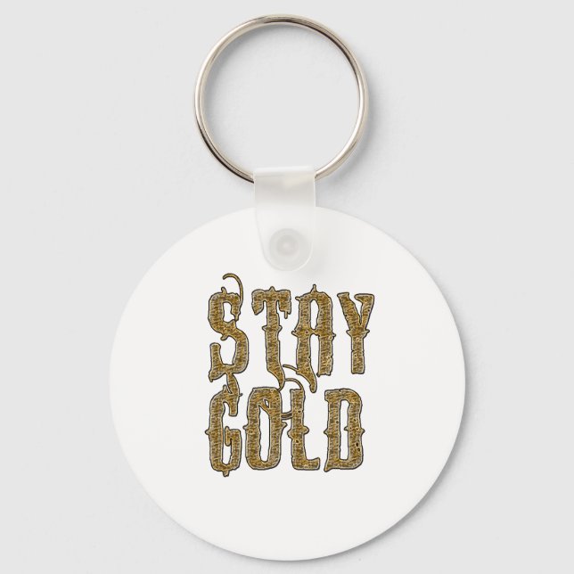 Llavero Stay Gold (Anverso)