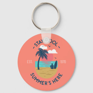 Llavero Stay Guay Summer's Here Beach Sunset