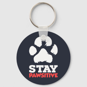 Llavero Stay Pawsitive Mascota Paw
