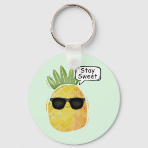 Llavero Stay Sweet Pineapple Personalizado Fun