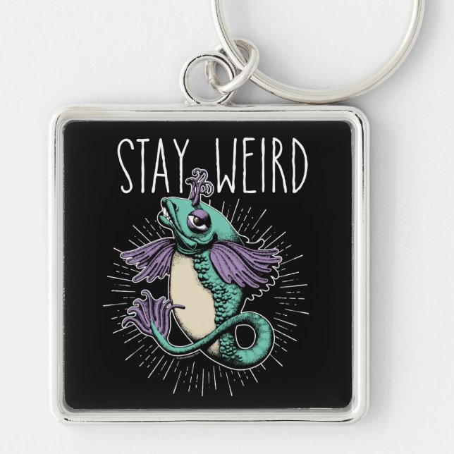 Llavero Stay Weird (Frente)