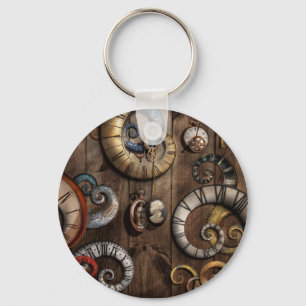 Llavero Steampunk - reloj - máquina de tiempo