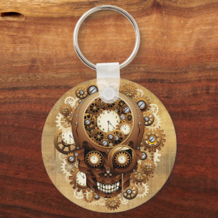 Llavero Steampunk Skull Estilo Gótico