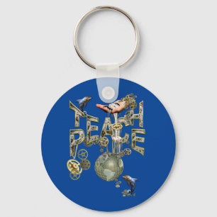 Llavero Steampunk Teach peace T-Shirt Trucker Hat