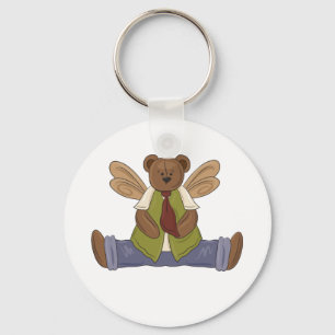 Llavero Steampunk Teddy Bear con alas de hadas