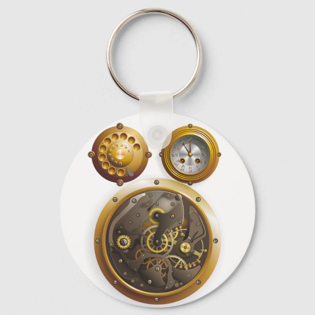 Llavero Steampunk Uhr (Anverso)