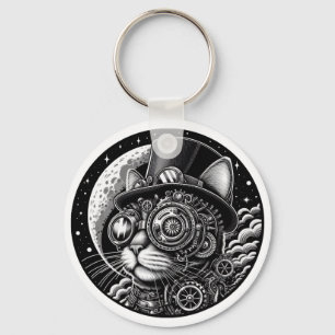 Llavero Steampunk Victorian Cat