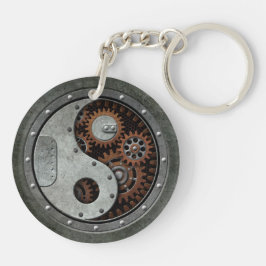 Llavero Steampunk Yin Yang