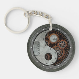 Llavero Steampunk Yin Yang