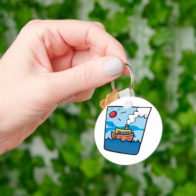 Llavero Steamship personalizado sobre el arte náutico de l (Subido por el creador)