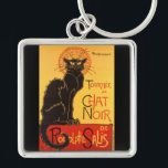 Llavero Steinlen: Charla Noir<br><div class="desc">Otro llavero clásico hermoso de Nouveau del arte que ofrece un arte del poster para el cabaret Le Chat Noir,  pintado por el pintor y el printmaker franceses Suizo-nacidos Théophile Alejandro Steinlen de Nouveau del arte.</div>