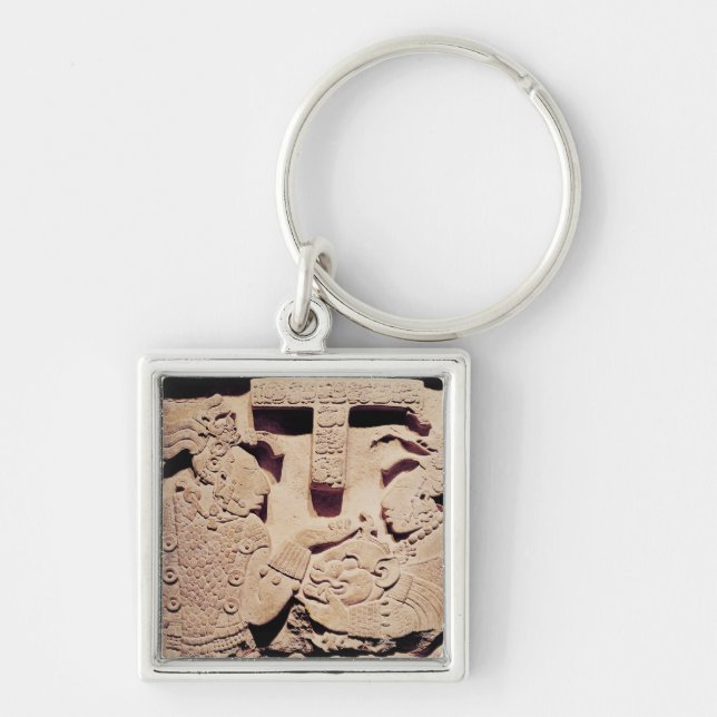 Llavero Stela que representa a una mujer que presenta una (Frente)