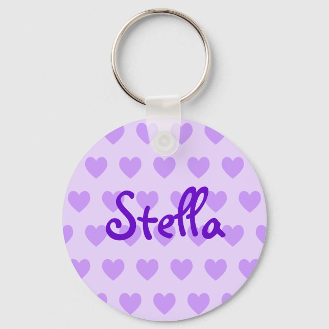 Llavero Stella en morado (Anverso)