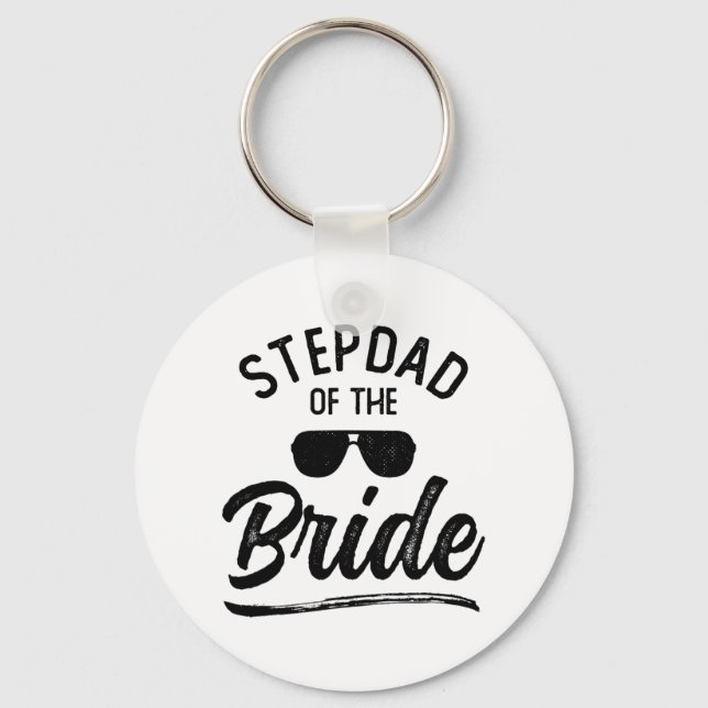 Llavero Stepdad De La Fiesta De Matrimonio De Novias (Anverso)