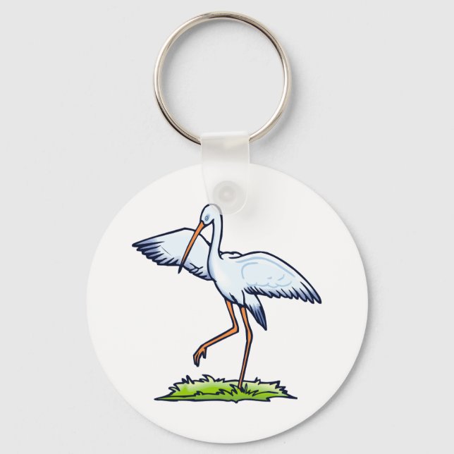 Llavero Steppy Stork (Anverso)