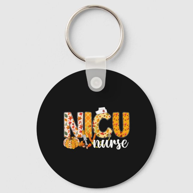 Llavero Stethoscope Enfermera NICU Cae Yall El otoño sale  (Anverso)