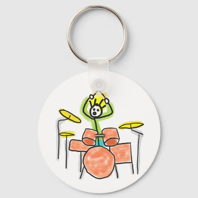 Llavero Stickman Baterista (Anverso)