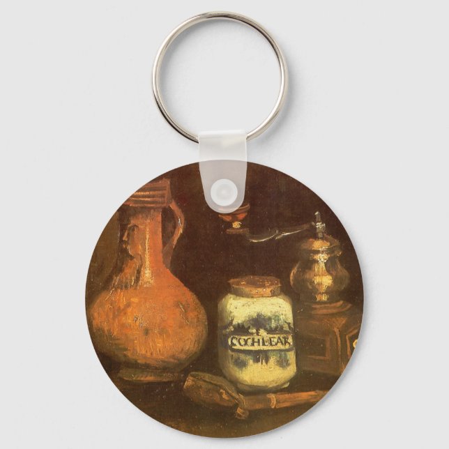 Llavero Still Life with Coffee Mill de Vincent van Gogh (Anverso)