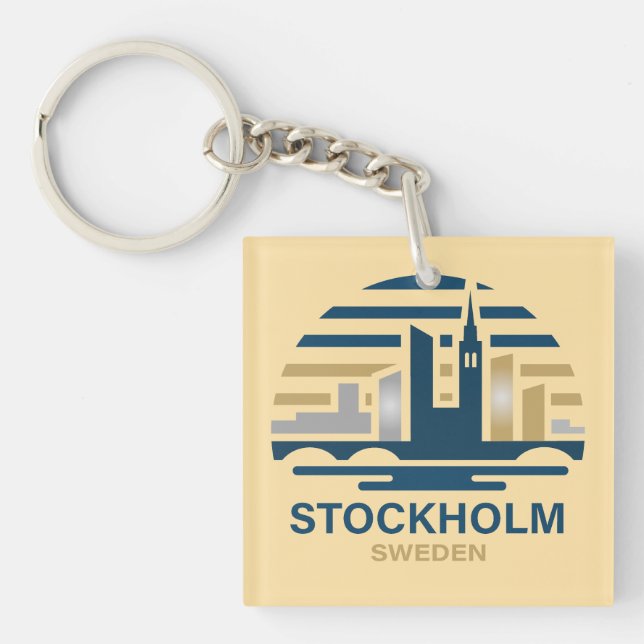 Llavero Stockholm Sweden Europe (Frente)