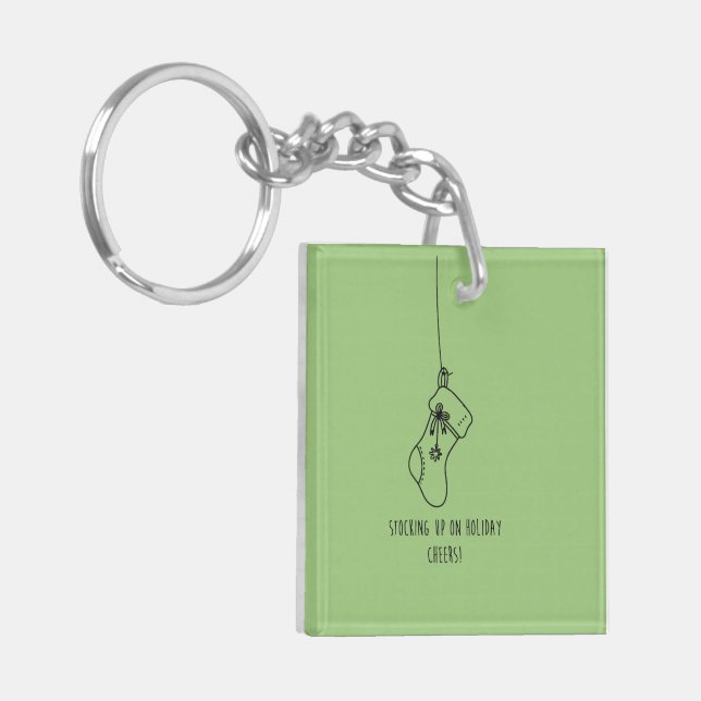 Llavero Stocking up on holiday cheers! (Frente Izquierda)