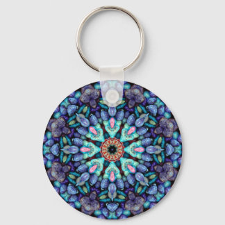 Llavero Stonder Vintage Blue Fractal Kaleidoscope
