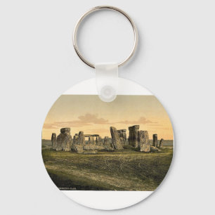 Llavero Stonehenge, Salisbury, Inglaterra Photochrom raro