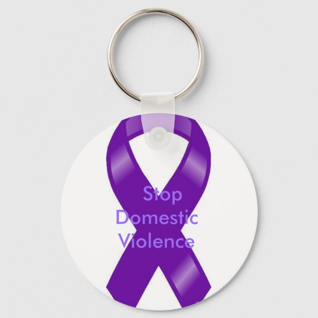 Llavero Stop Domestic Violence (Anverso)