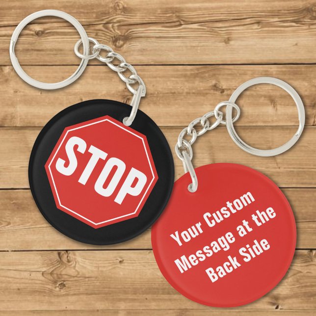 Llavero STOP Rótulo Keychain (Subido por el creador)