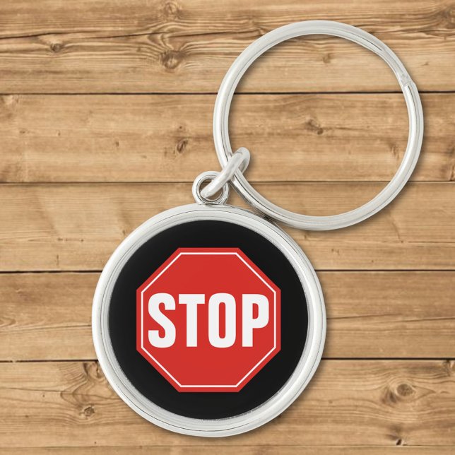Llavero STOP Rótulo Keychain (Subido por el creador)