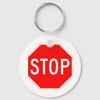 Llavero Stop Sign Customizable