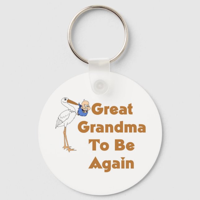 Llavero Stork Great Grandma To Be De Nuevo (Anverso)