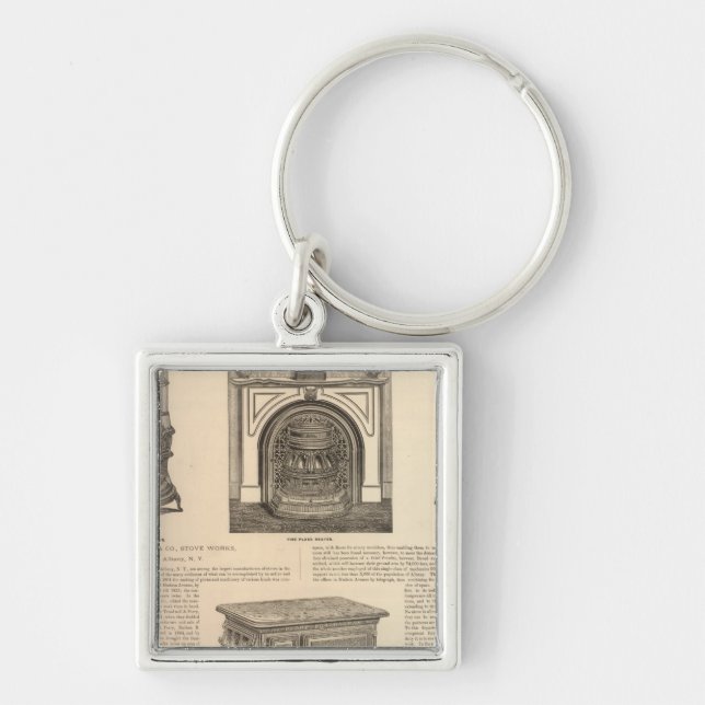 Llavero Stove Works, Albany, Nueva York (Frente)