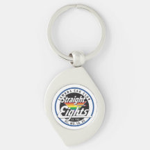 Straight Eights Swirl Keychain