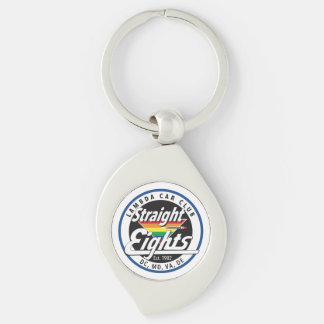 Llavero Straight Eights Swirl Keychain