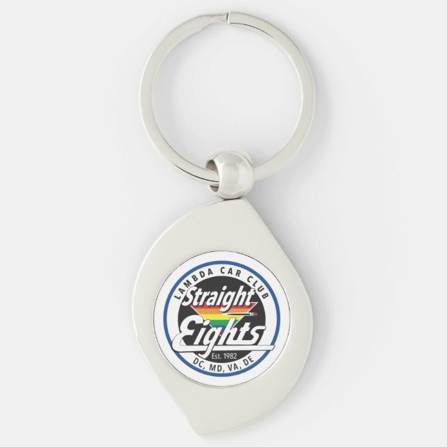 Llavero Straight Eights Swirl Keychain (Anverso)