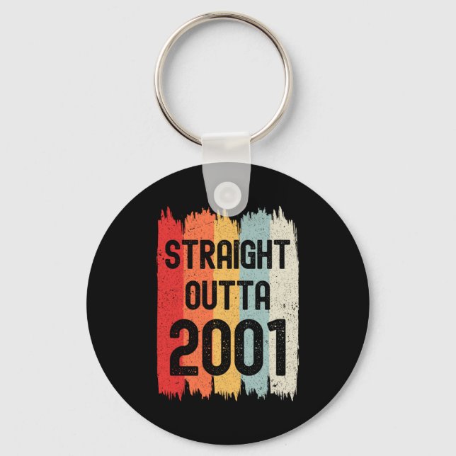 Llavero Straight Outta 2001 Funny Retro Birthday Awesome S (Anverso)
