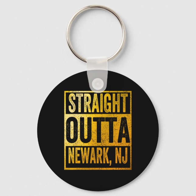 Llavero Straight Outta Newark New Jersey  (Anverso)