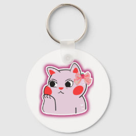 Llavero Strawberry Bow Pink Kitty - Personalizado de diseñ