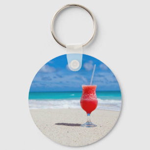 Llavero Strawberry Daiquiri Keychain de botón básico de