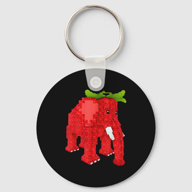 Llavero Strawberry Elephant  (Anverso)