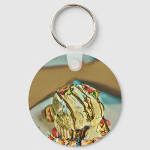 Llavero Strawberry ice cream cake