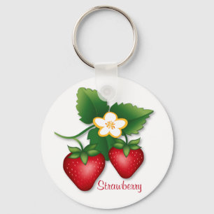 Llavero Strawberry Love Forever Keychain