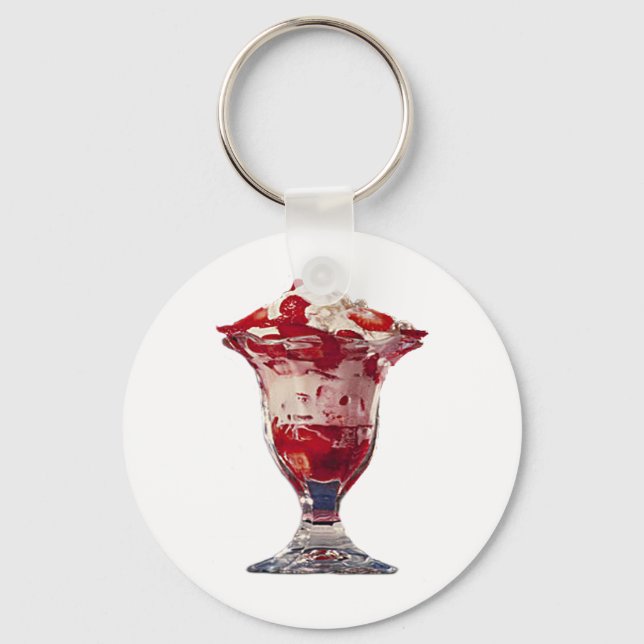 Llavero Strawberry Sundae (Anverso)