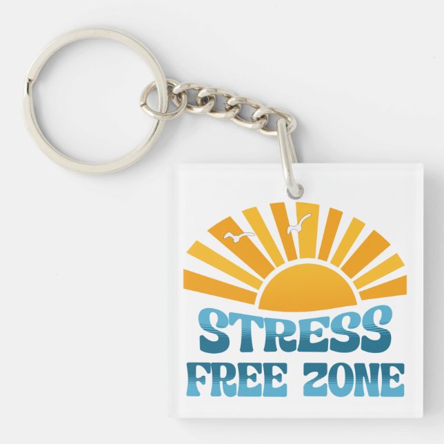 Llavero Stress Free Zone (Frente)