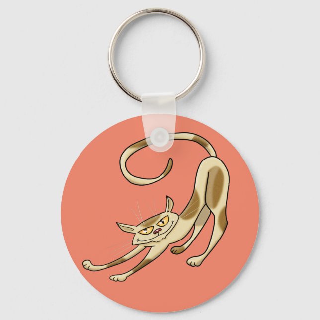 Llavero Stretching Personalizado Cat (Anverso)