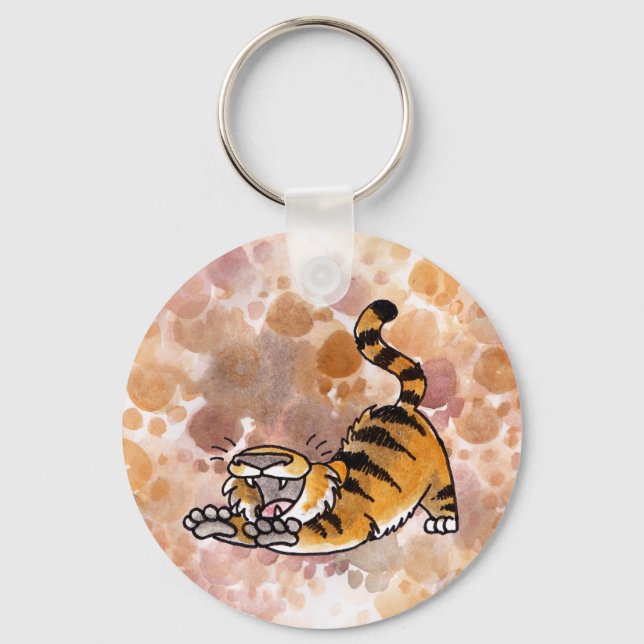 Llavero Stretching Tiger Keychain (Anverso)