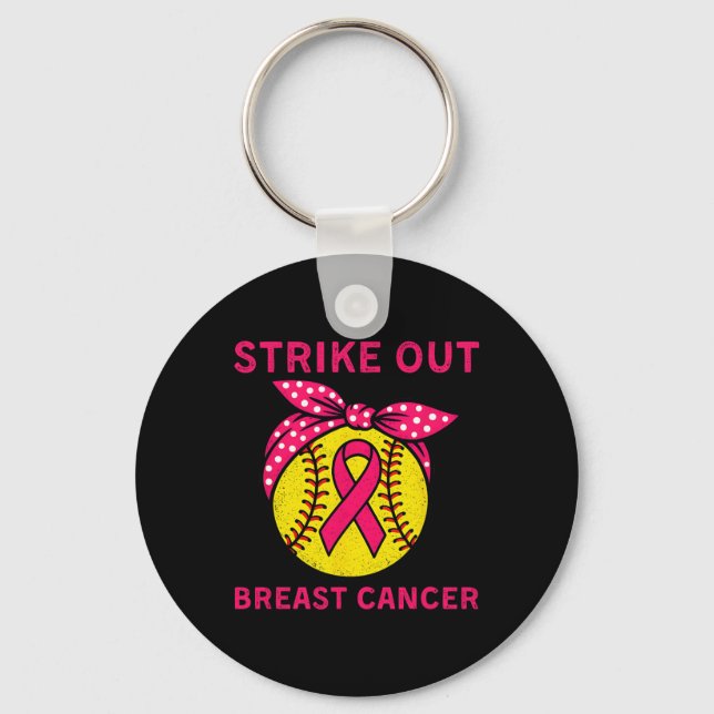 Llavero Strike Out Breast Cancer Awareness Softll Coquette (Anverso)