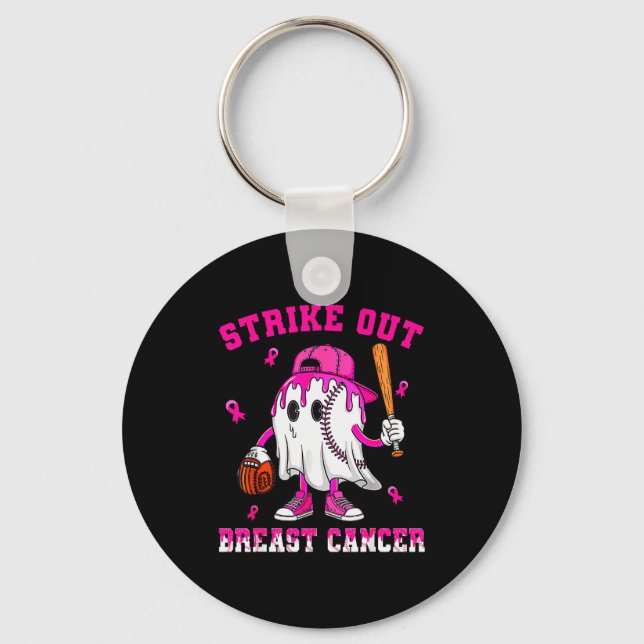 Llavero Strike Out Breast Cancer Shirt Boy Baseball Drip N (Anverso)