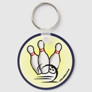 Llavero Strike the Bowling Pins Keychain